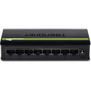 TRENDnet TE100-S8 8-Port Unmanaged Fast Ethernet Switch, Desktop, fanless